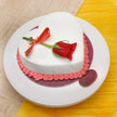 Valentine Heart Shape Vanilla Cake for Special Occasions