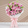 7 Pink Asiatic Lilies Bouquet