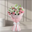 Asiatic Lilies And Carnations Flowers Bouquet
