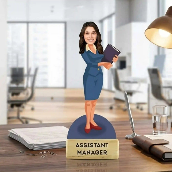 Assistant Manager caricature fun professional custom artwork and personalized assistant manager caricature