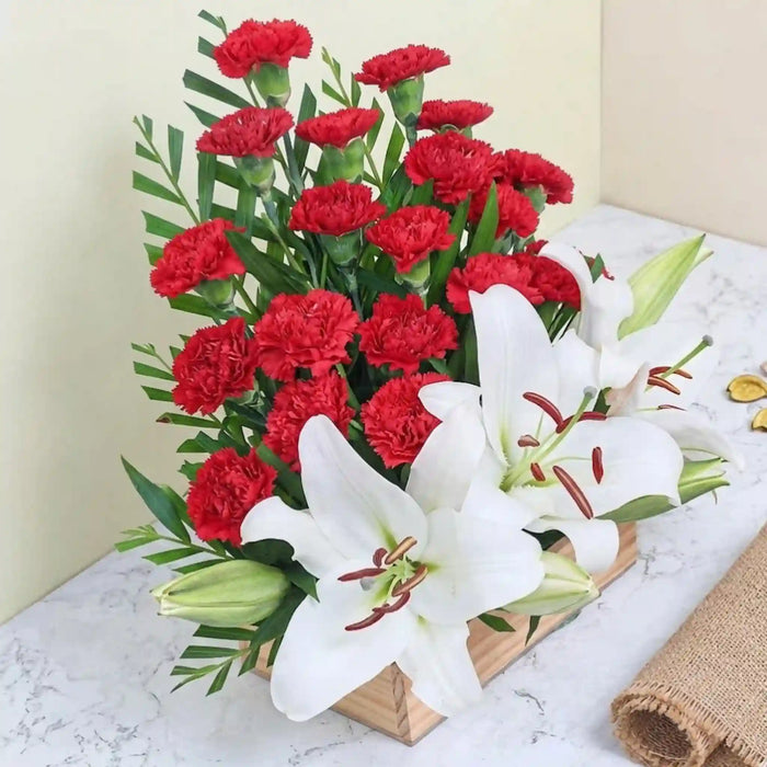 Assortment Of Carnations and Lilies