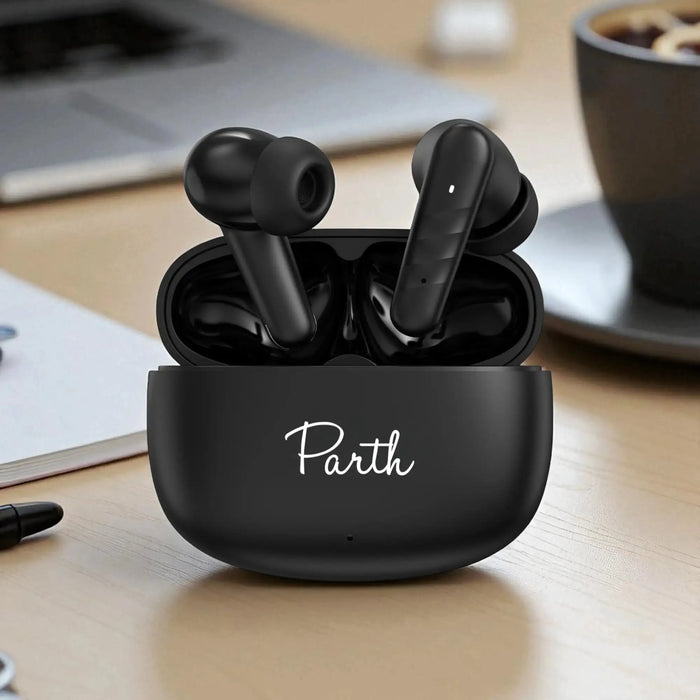 front earbuds removed Upgrade her music with the Berry TWS earbuds. Stylish, high-quality portable audio gear that makes the perfect personalized gift for your girlfriend.