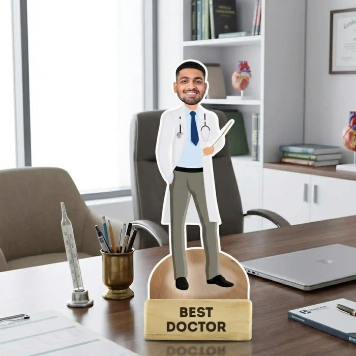 Best Doctor Hero caricature fun empowering custom artwork and personalized doctor caricature