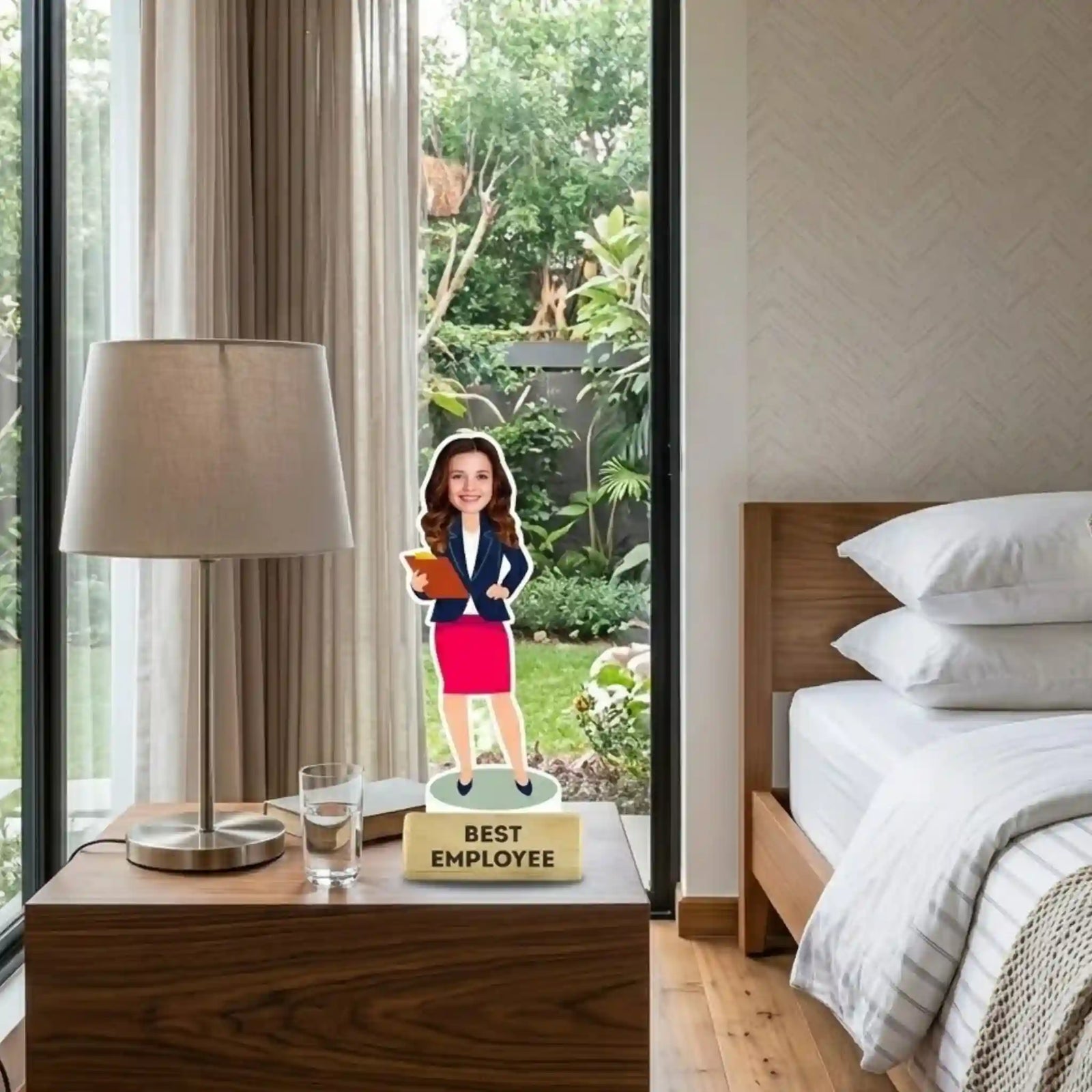 Best Lady Employee caricature fun professional custom artwork and personalized female employee caricature