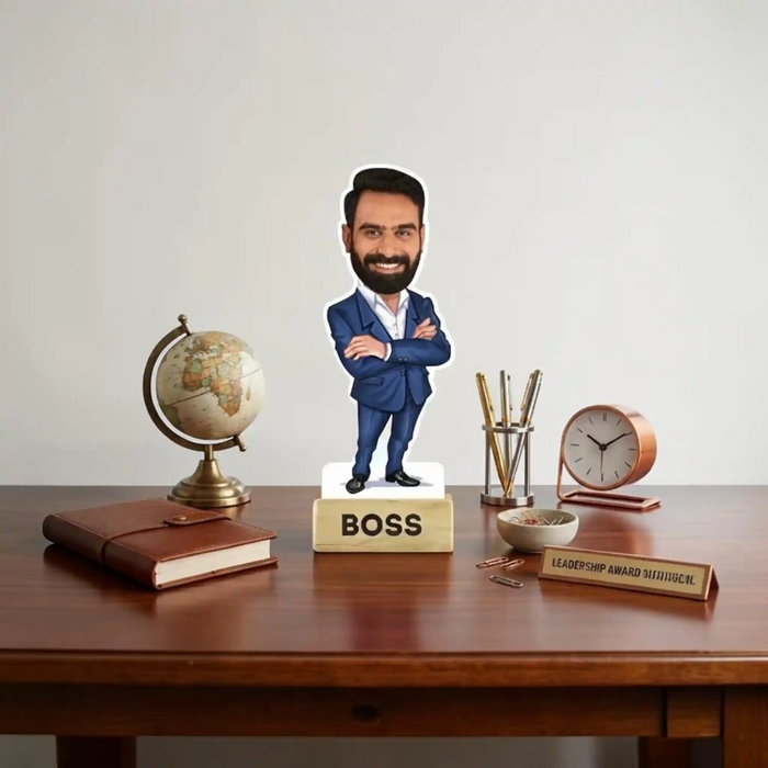 Boss caricature fun professional custom artwork and custom boss caricature