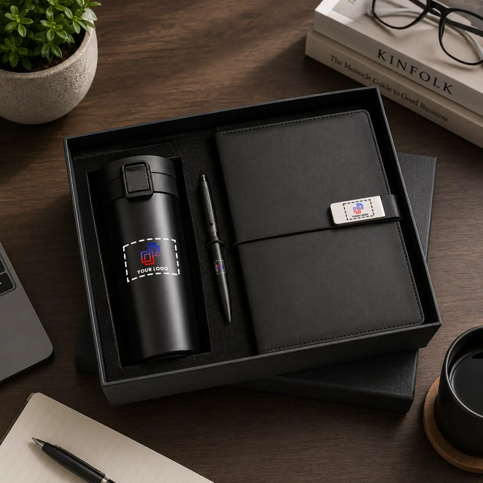 Economical Mug 3 in 1 gift Set - Bottle, Notebook, and Pen