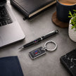 Silver Minimalist Pen & Keychain Gift Set