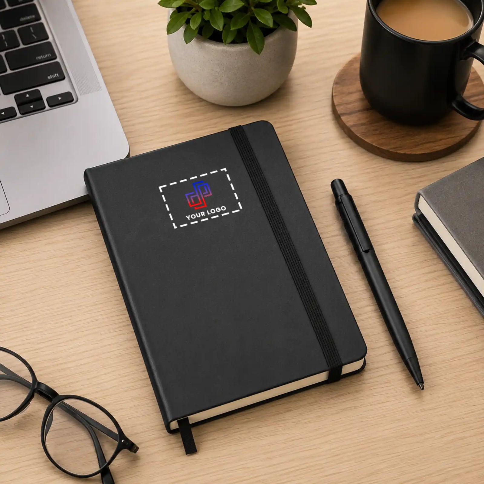 Executive Elastic Notebook & Pen Gift Set