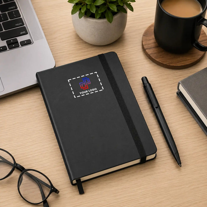 Executive Elastic Notebook & Pen Gift Set