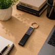 Rectangle Bronze Metal Keychain
