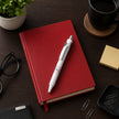 White Matte Steel Click-Action Pen