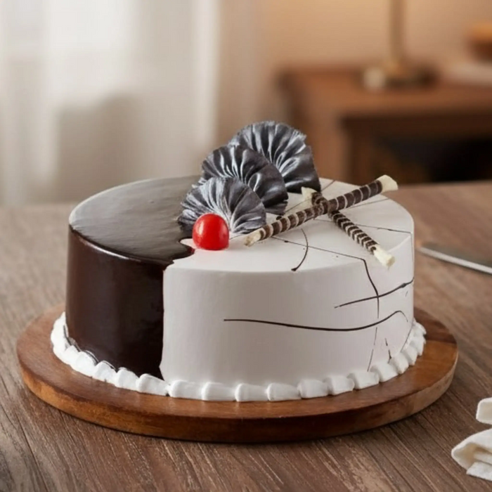 Choco Vanilla Cream Cake