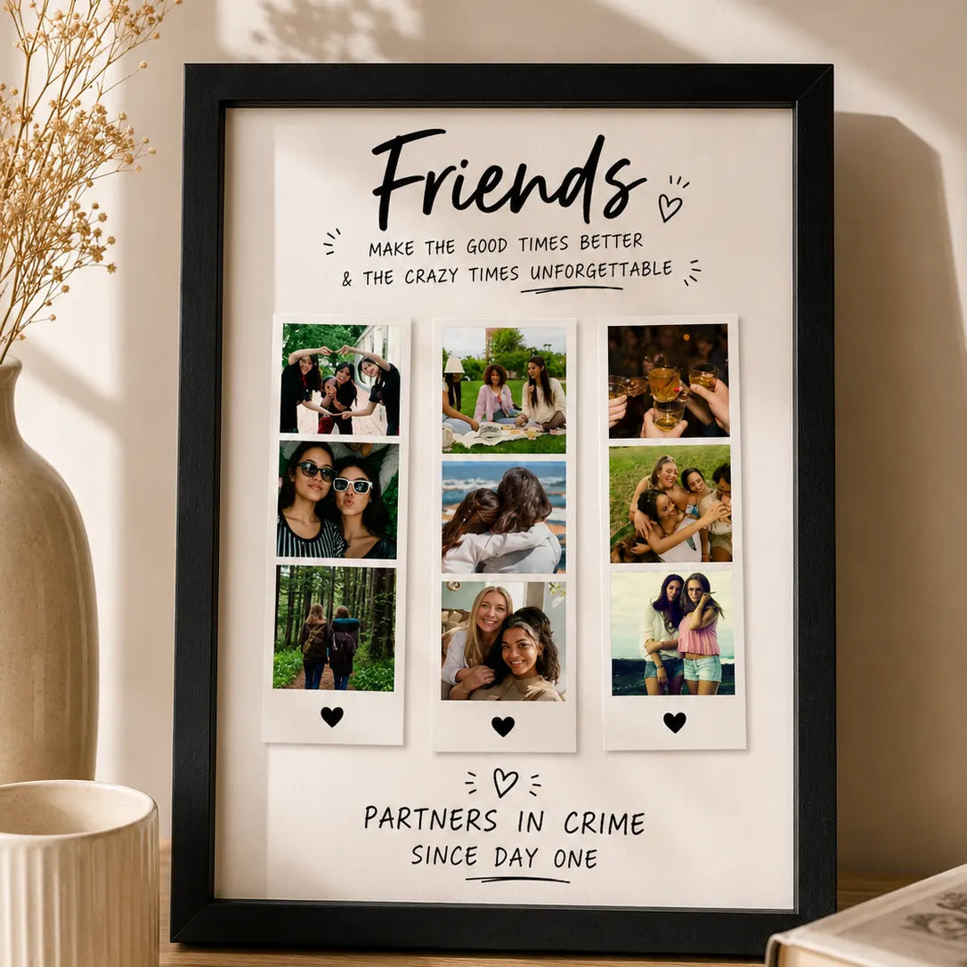 Custom Best Friends Polaroid Photo Frame