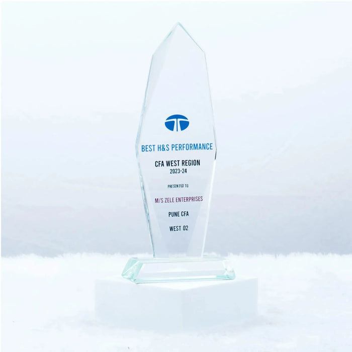 Pure Prestige Glass Trophy