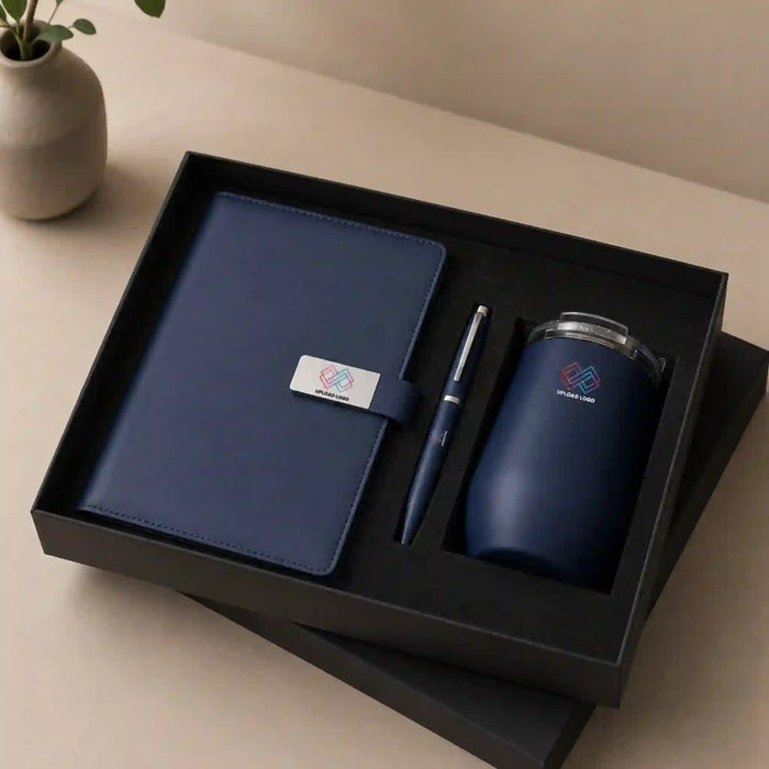 Diary,Pen & Mug Set Blue