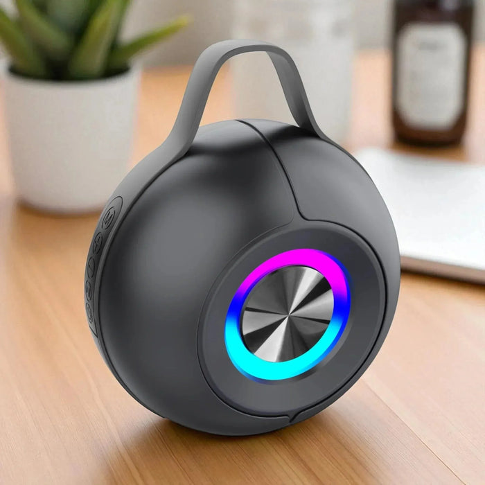 front side speaker kept on table EnLumia bluetooth speaker immersive sound custom portable speaker and custom gifts for friends