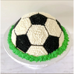 Football Design Cream Cake