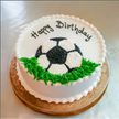 Football Love Birthday Cake
