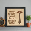 Strong Father – Poster Frame Gift for Dad