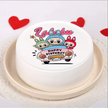 Happy Birthday Labubu Vanilla Cake