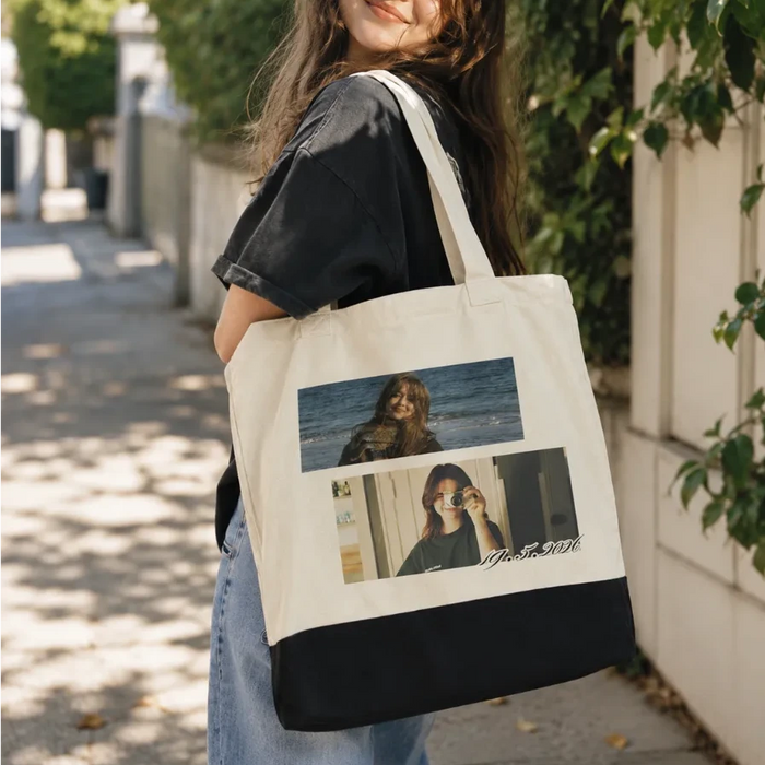 Memory Frame Personalized Photo Tote Bag