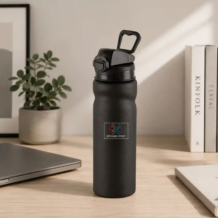 PRESS ON STEEL BOTTLE CAPACITY - 800ML