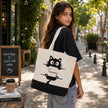 Peek-a-Paw Personalized Cat Tote Bag