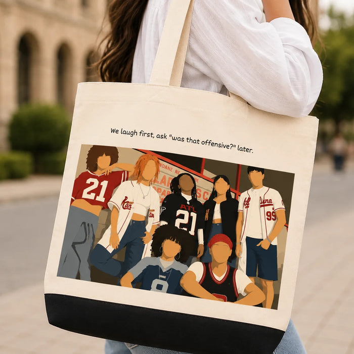 Personalized Friend Squad Illustrated Tote Bag
