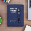 Personalized A5 Blue Loop Diary