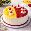 Red Velvety Pineapple Cake