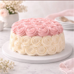 Rose Paradise Vanilla Cake
