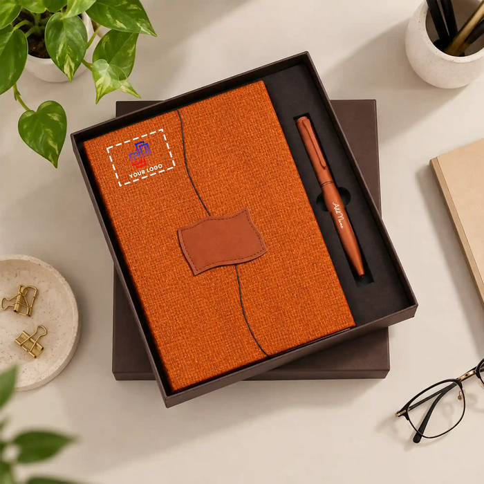 Premium Diary & Metal Pen Corporate Gift Set