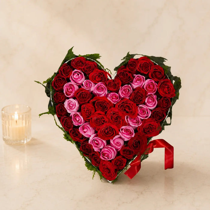 Serene Heart Mix Roses Bouquet