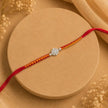 Silver Motif Rakhi