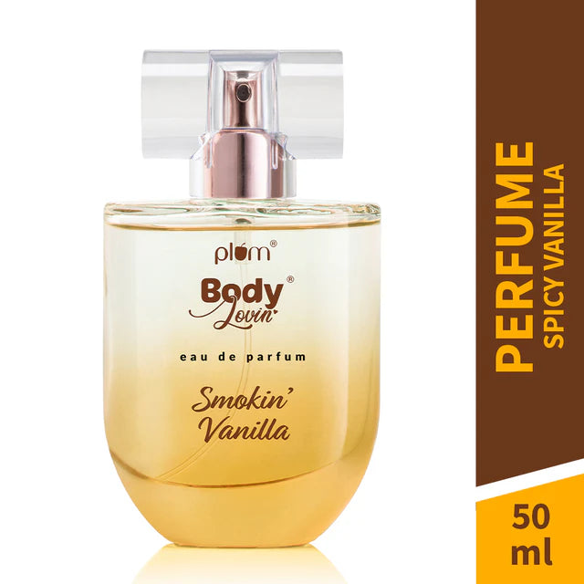 Smokin' Vanilla Eau De Parfum 50 ml bottle with spicy vanilla caramel scent, perfect for long-lasting wear and gifting.