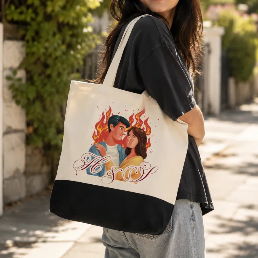 Soulfire Personalized Couple Tote Bag