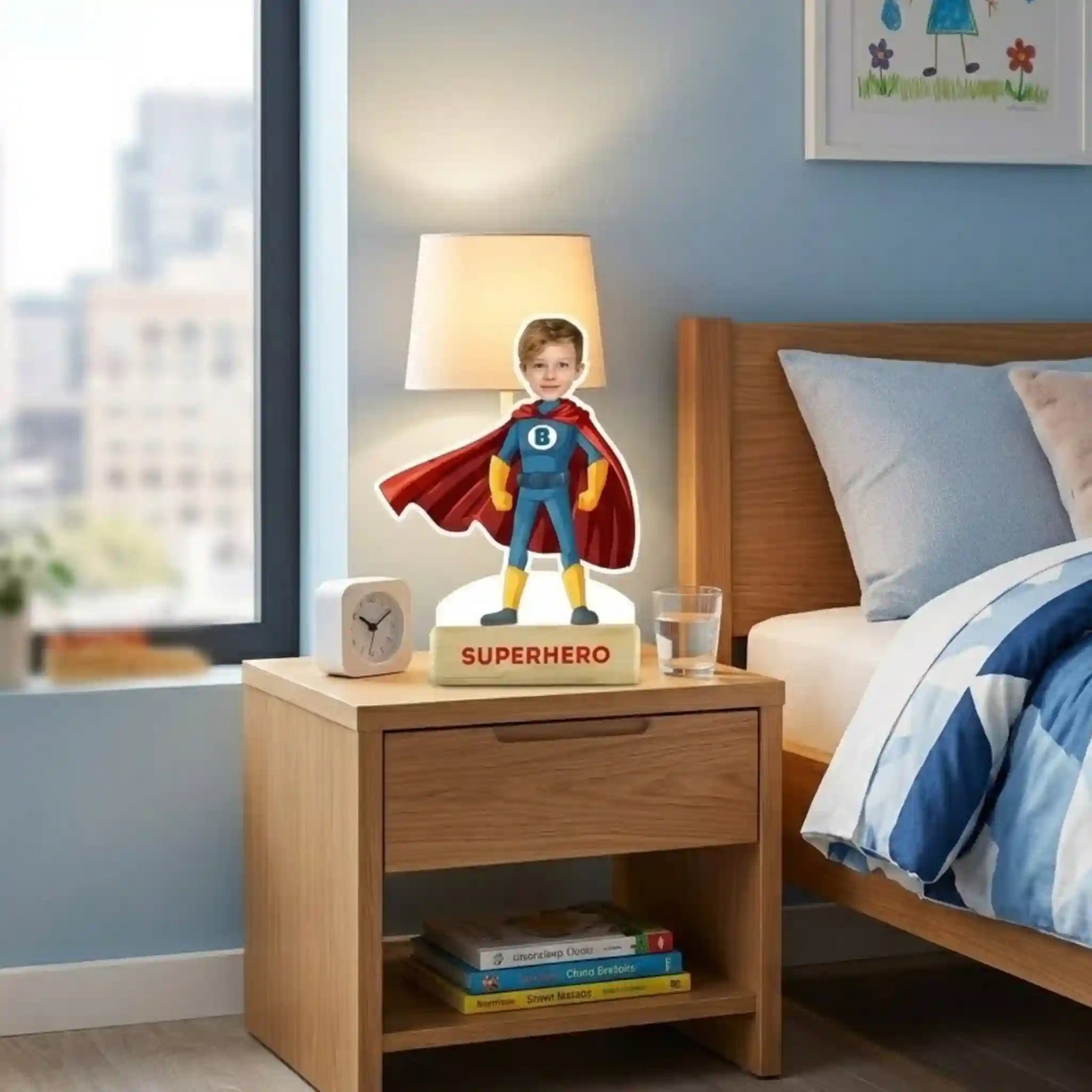 Superhero caricature fun action packed custom artwork and personalized superhero caricature