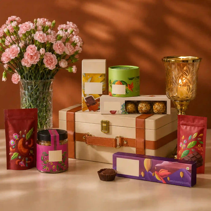 The Leather Chest – Luxury Festive Gourmet Hamper