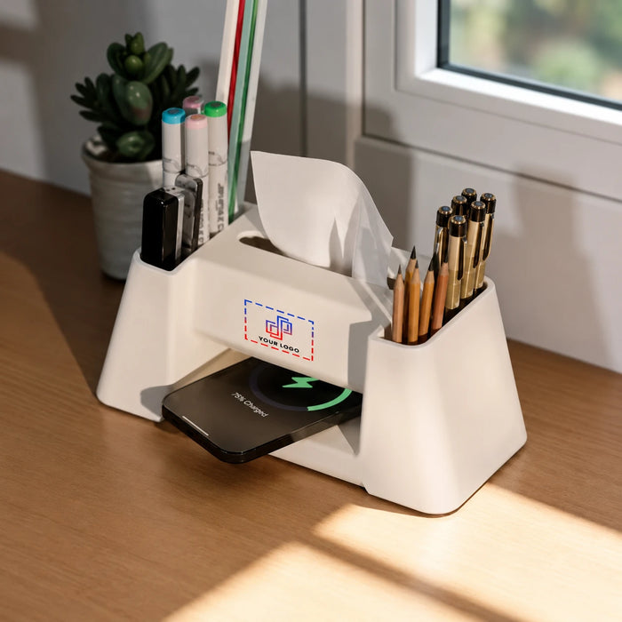 Versa Charge Desk Organizer & Wireless Charger