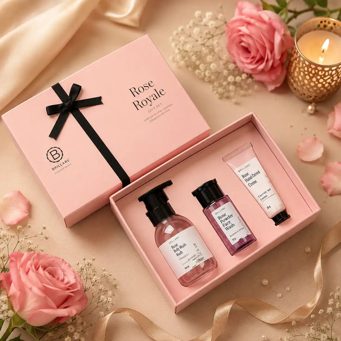 Brillaire Rose Royale Personal Care Gift Set – Pack of 3