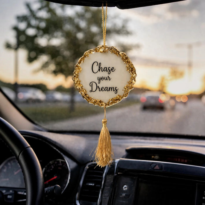 Chase Your Dreams Decorative Resin Car Hanging