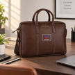 CROSS Croco Classy Premium Brown Laptop Briefcase