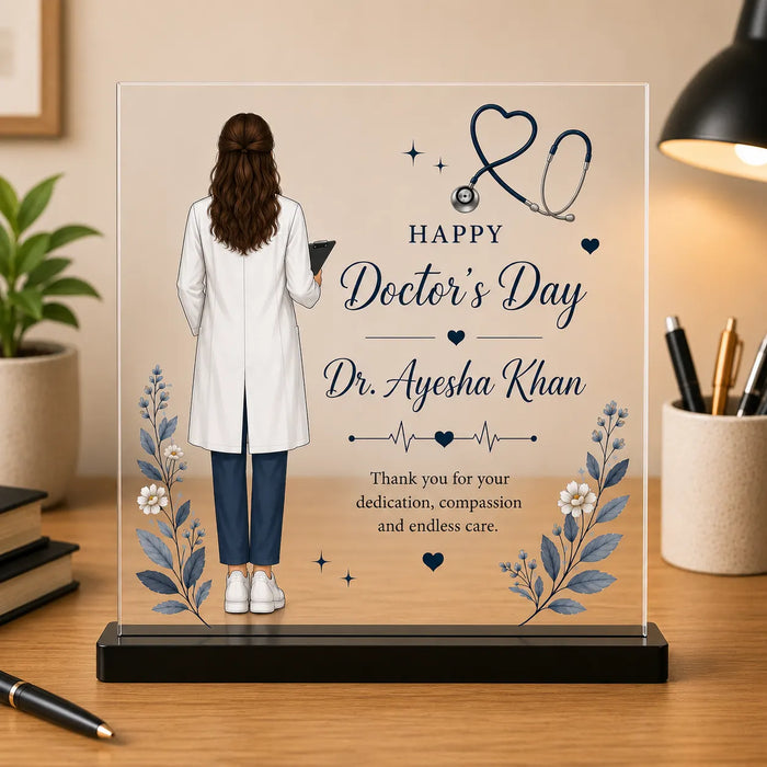 Personalized Doctors Day Acrylic Plaque