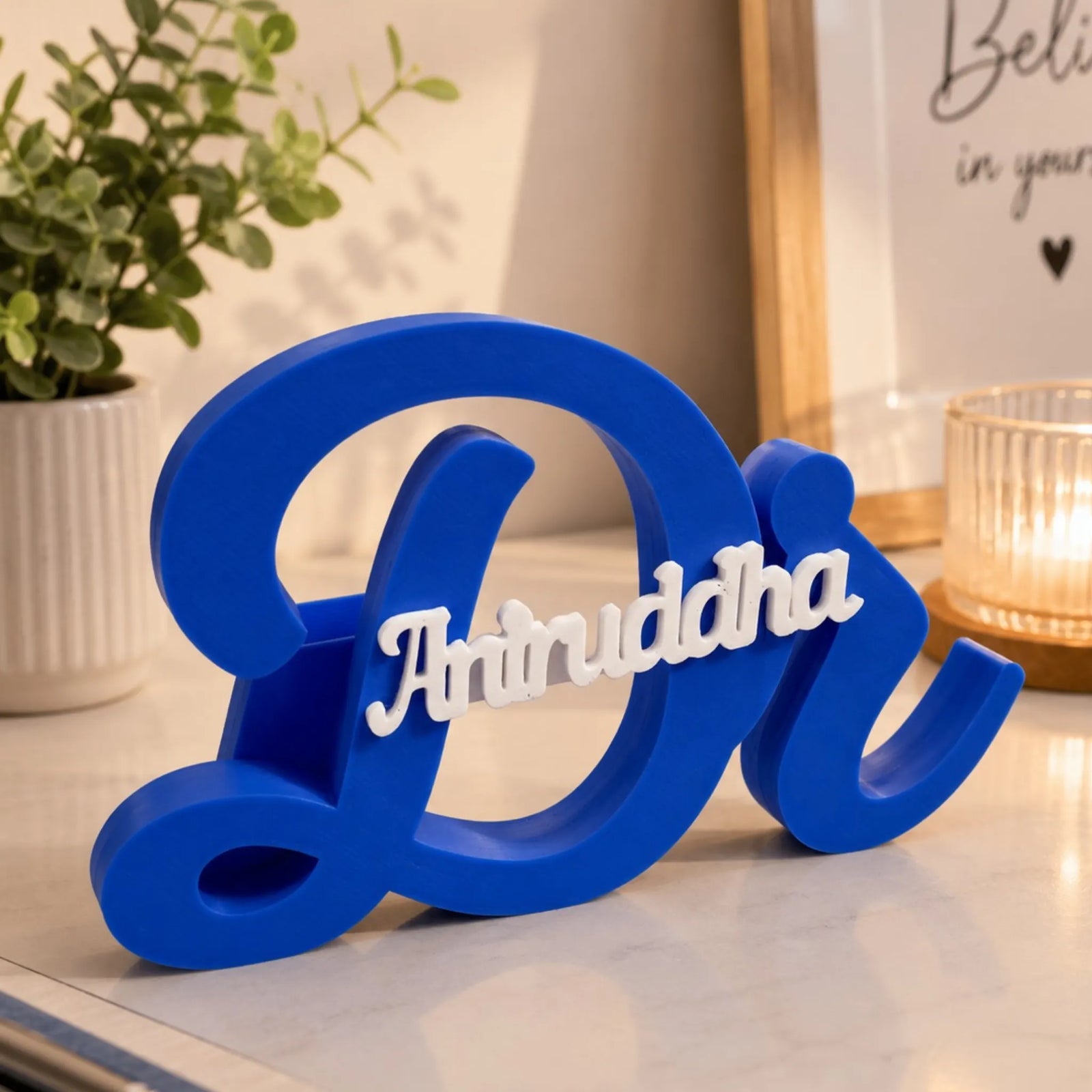 Custom personalized doctor name stand