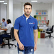 Men's Tipped Elegance Polo T-shirt with Embroidered Logo